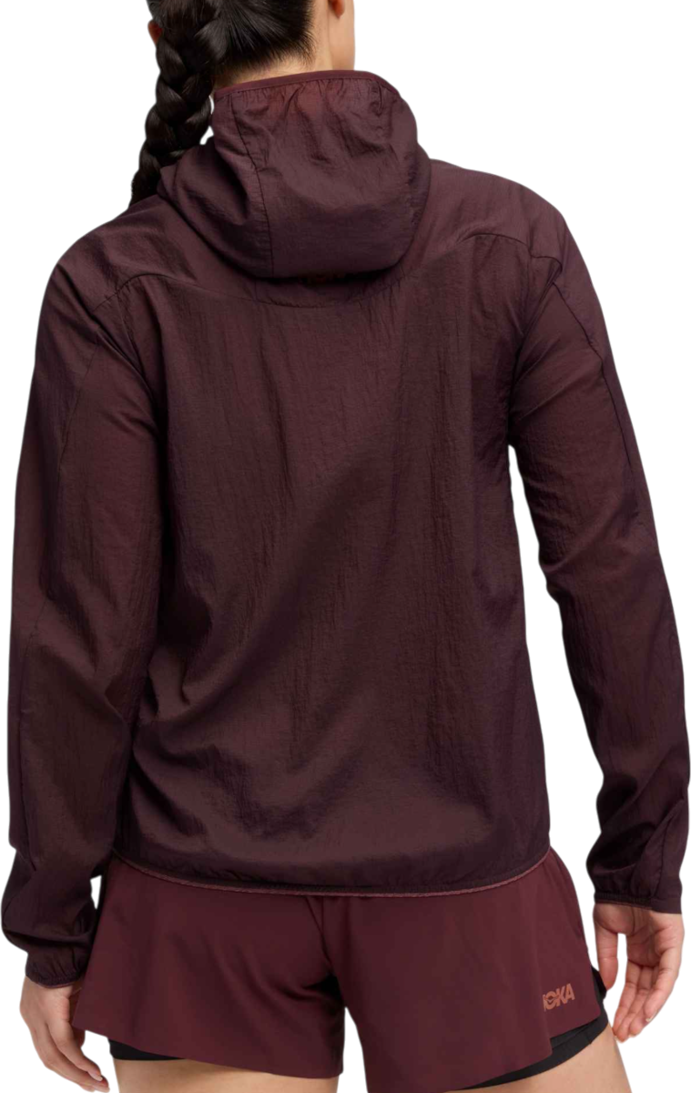 Ветровка Hoka One One Skyflow Lightweight Hooded Full-Zip Jacket Бургунди | 1141671-bkc, 1