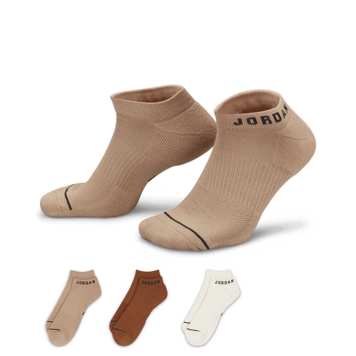 Чорапи Jordan Everyday No-Show Socks (3 Pairs) Бежово | DX9656-910, 0