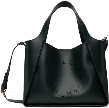 Голяма пазарска чанта Stella McCartney Designer Logo Tote Bag Зелено | 513860W8542, 0