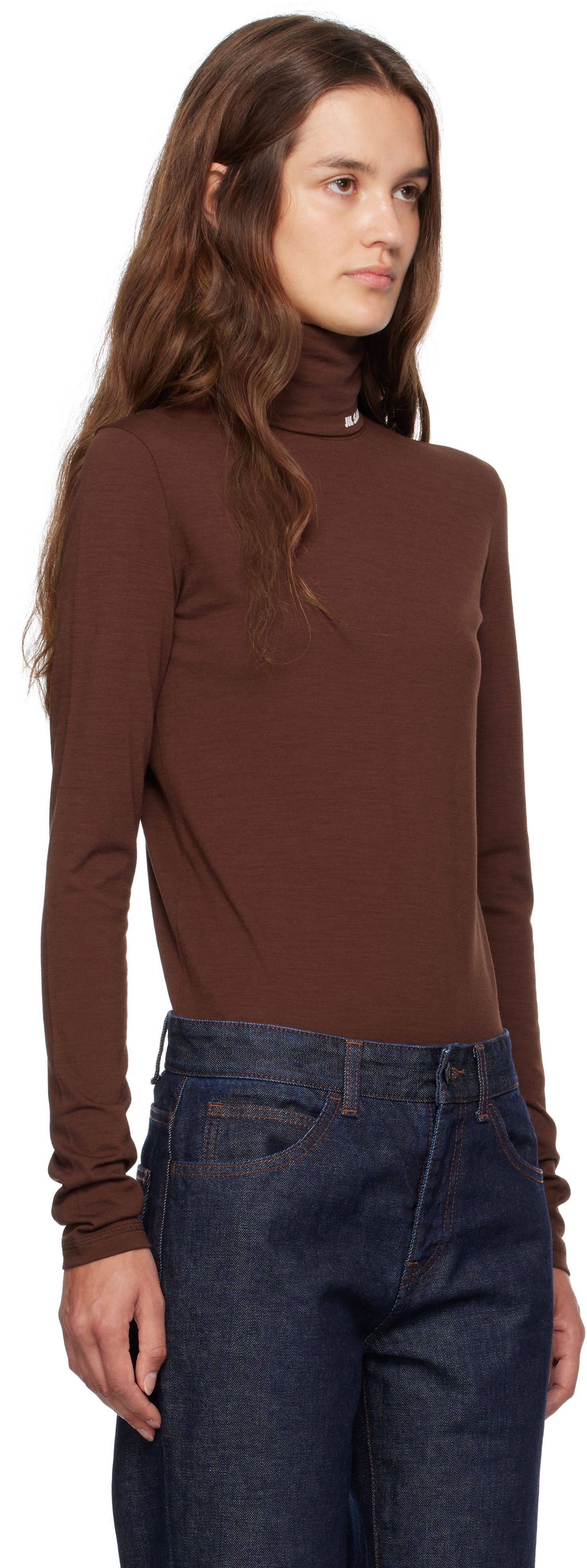 Пуловер Jil Sander Printed Turtleneck Черно | J40GC0020_J70021, 1