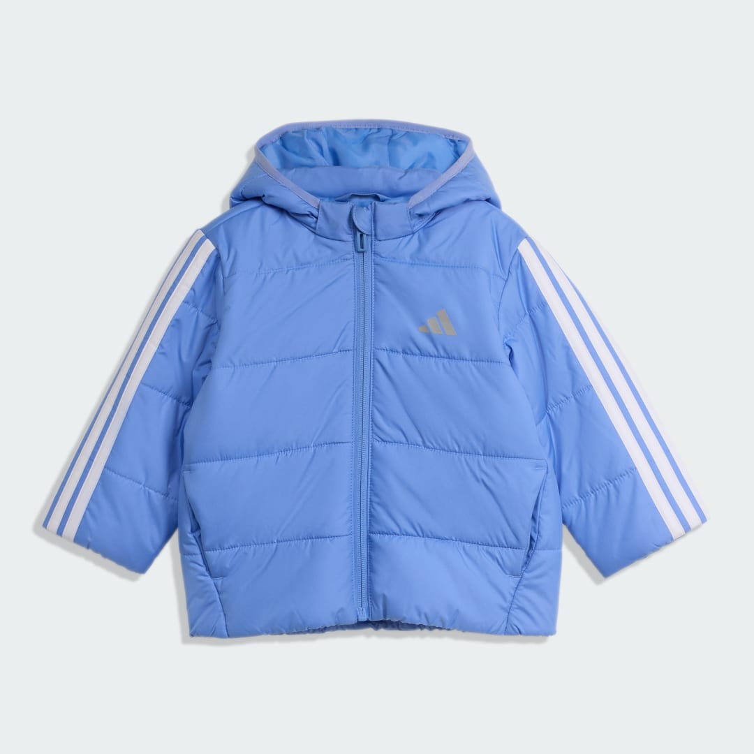 Пухо яке adidas Performance Kids' Essentials 3-Stripes Padded Jacket Синьо | JL7464, 0