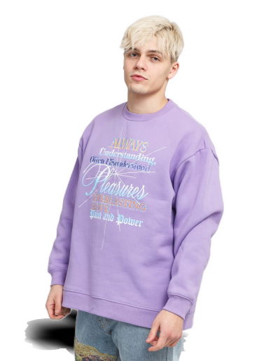 Суитчър Pleasures Faith Crewneck Sweatshirt Лилаво | P21W027