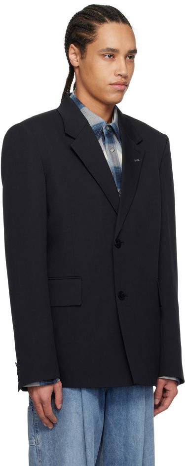 Яке WOOYOUNGMI Wooyoungmi Single-Breasted Wool Blazer Черно | W251CJ01, 1