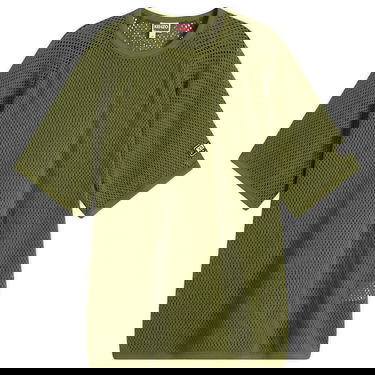 Тениска KENZO Kenzo Men's Oversized Mesh T-Shirt Зелено | FF55TS4794CA-50, 1