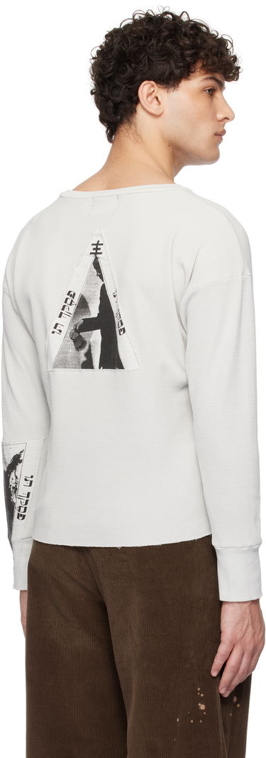 Тениска Enfants Riches Déprimés Assemblage Long Sleeve Thermal T-Shirt Бяло | 010-809, 2