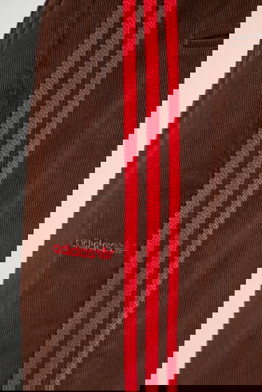 Спортни панталони adidas Originals Originals Cord Wide-Leg Pants with Red Side Stripes Кафяво | JX3108, 3