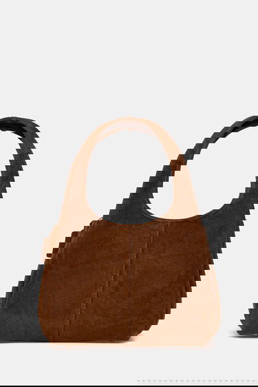 Чанта през рамо Coach Coach Lana Suede Shoulder Bag Кафяво | CBZ96, 2