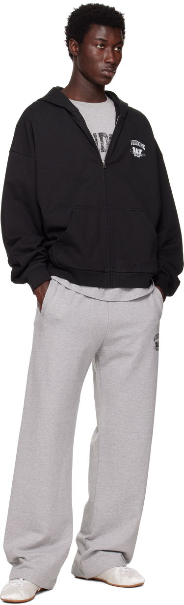 Суитчър We11done We11done Collegiate Zip-Up Hoodie Черно | WD-TJ2-25-846-U-BK, 3