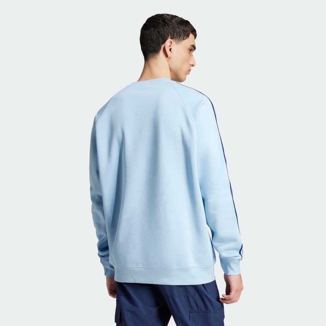 Суитчър adidas Performance Classics 3-Stripes Sweatshirt Синьо | JN7026, 1