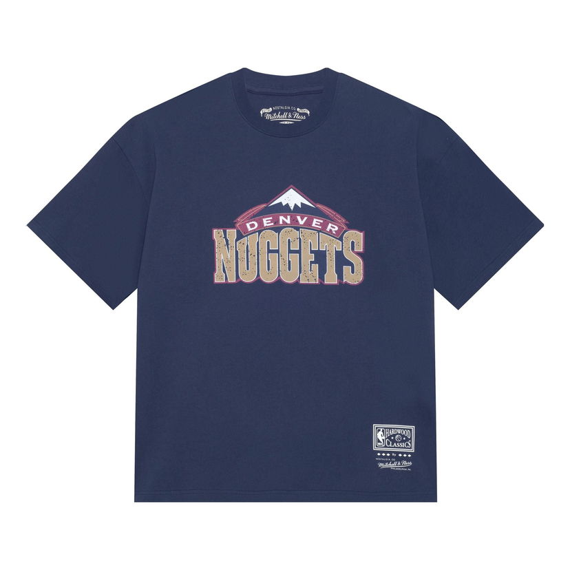Тениска Mitchell & Ness NBA Denver Nuggets Throwback Logo T-Shirt Синьо | MNJYSST230096-NAVY