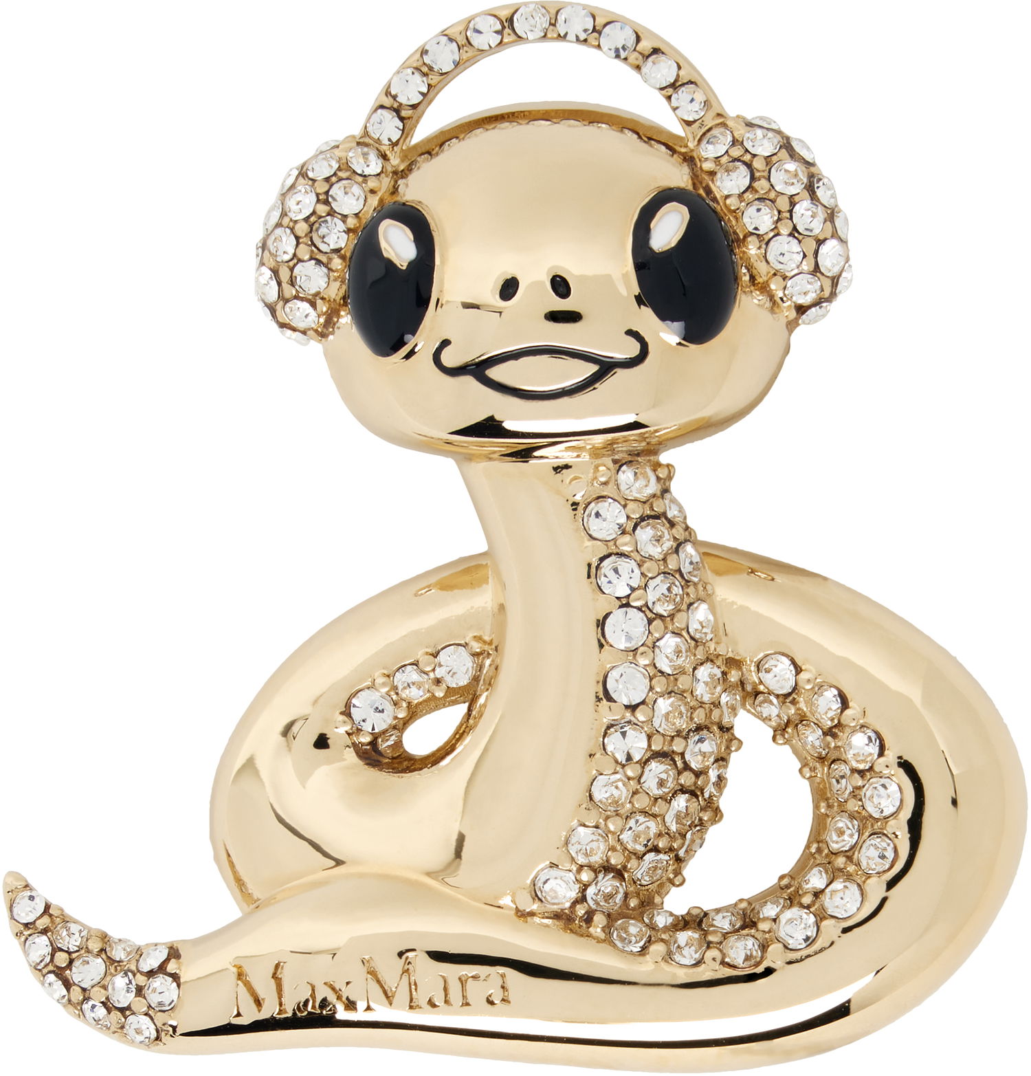Значка Max Mara Max Mara Crystal Snake Brooch Металик | 2514751021600, 0
