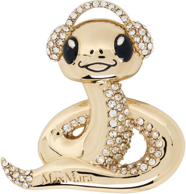 Значка Max Mara Max Mara Crystal Snake Brooch Металик | 2514751021600, 0