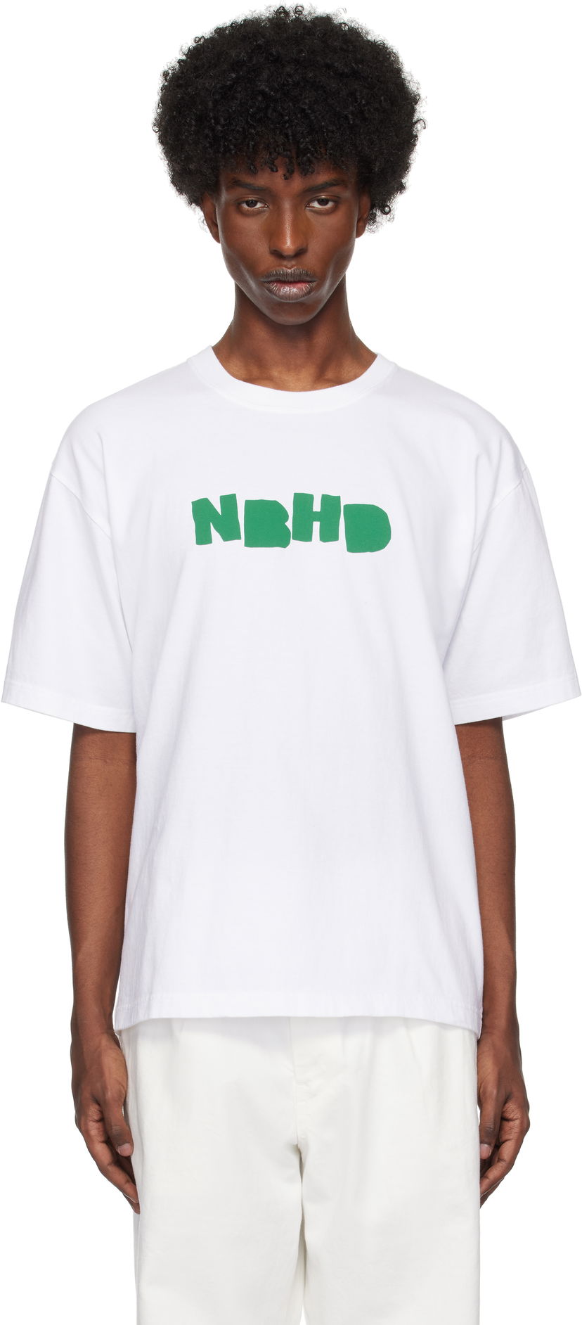 Тениска Neighborhood T-Shirt Бяло | 242PCNH-ST07