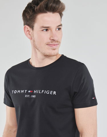Тениска Tommy Hilfiger CORE TOMMY LOGO TEE Черно | MW0MW11465-BAS-NOS, 4