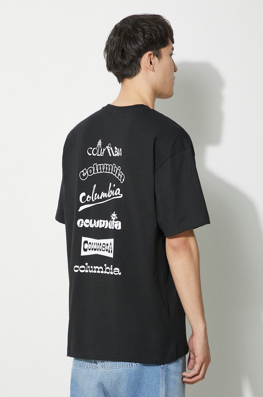 Тениска Columbia Burnt Lake T-Shirt Черно | 2071711, 0