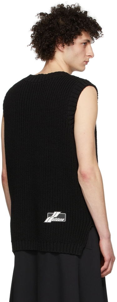 Пуловер We11done We11done Knit Monster Vest Черно | WD-KV1-22-607-U-BK, 2