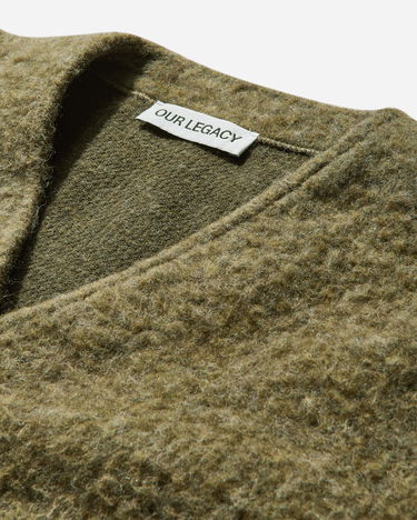 Пуловер OUR LEGACY Tumble Wool Cardigan Зелено | M4243CF FM, 3