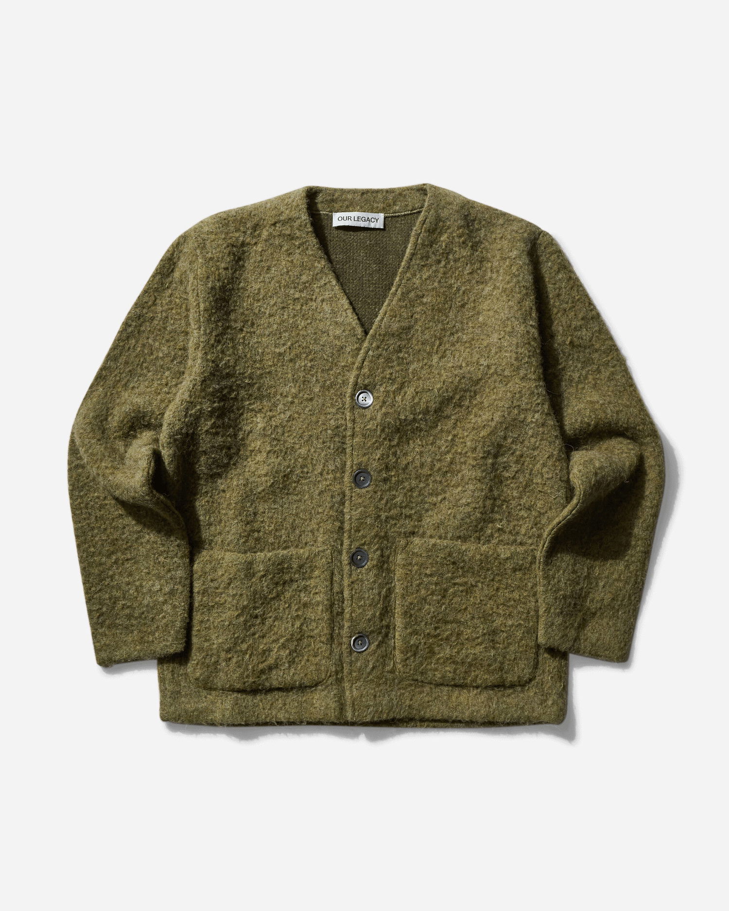 Пуловер OUR LEGACY Tumble Wool Cardigan Зелено | M4243CF FM, 1