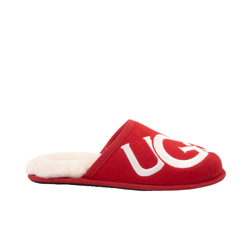 Кецове и обувки UGG Scuff Logo Slipper "Samba Red Cream" W Червено | 1101324-SRCR