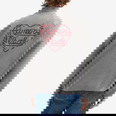 Суитчър Human Made Fleece Half-Zip Shirt Сиво | HM28CS019-GY, 3