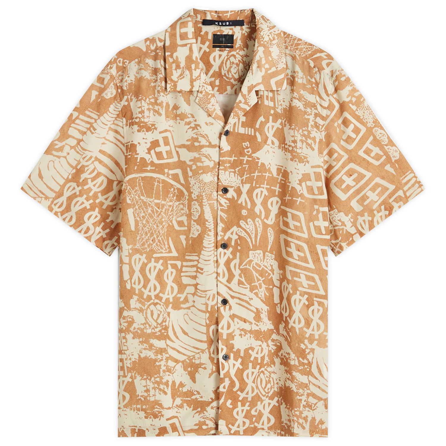 Риза Ksubi Ikon Vacation Shirt With Print Кафяво | MPM24SH001-MUL, 0