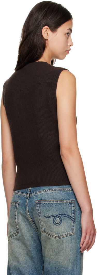 Жилетка R13 R13 Ribbed Wrap Around Vest Кафяво | R13WY308-Y210A, 2