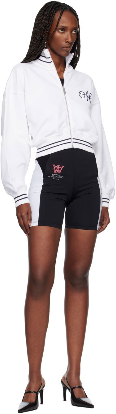 Яке Off-White Script Logo Regular Zip-Up Jacket Бяло | OWBE008F25FLE0010148, 3