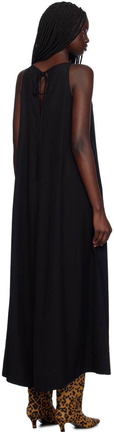 Pокля TOTEME T-Strap Maxi Dress Черно | 243-WRD0122-FB0020, 2