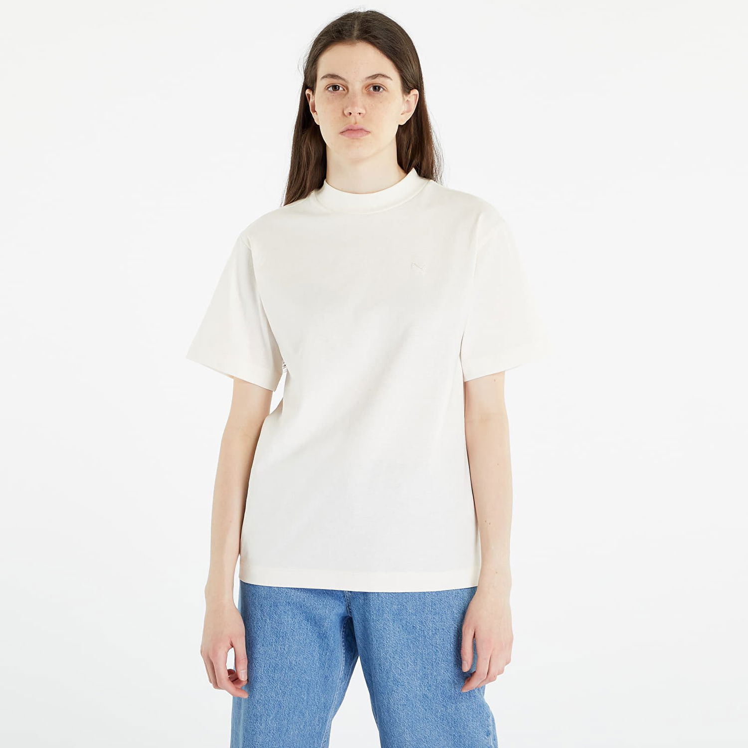 Тениска Puma x YONA SUNPŌ Mock Neck Tee Бяло | 53797765, 0