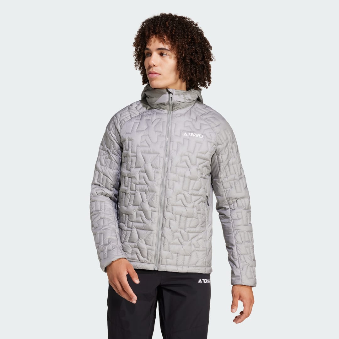 Пухо яке adidas Performance Terrex Xperior PrimaLoft Loose Fill Insulated Hooded Сиво | JI8574, 1