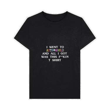 Тениска Cactus Jack by Travis Scott I Went To Astroworld T-Shirt Черно | 1945 1FW180103AIWT BLAC, 0