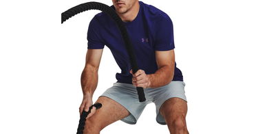 Тениска Under Armour Rush Seamless Legacy Tee Тъмно синьо | 1376781-468, 1