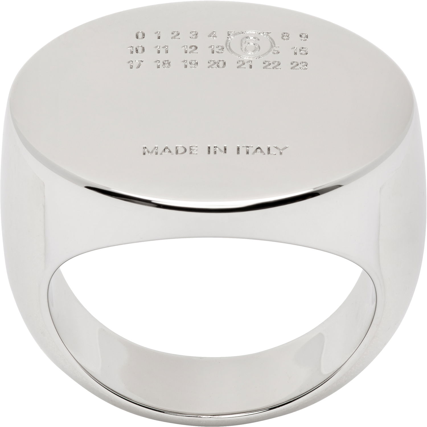 Пръстен Maison Margiela MM6 Maison Margiela Oval Numeric Ring Металик | SM7UQ0108 P8601, 0