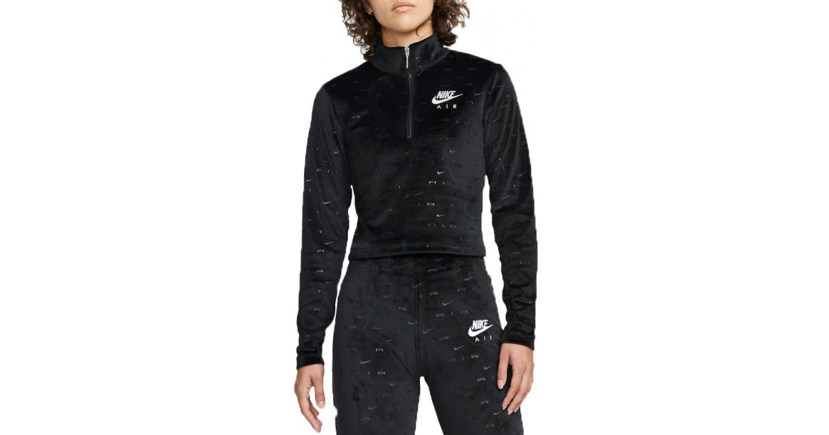 Комплект Nike Nike Air Women's Velour Crop Top Черно | dd5443-010, 1