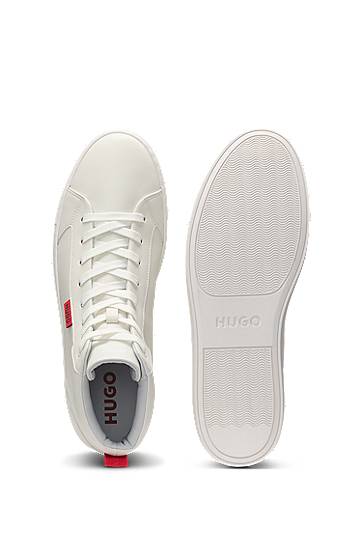 Облекло BOSS High-top Faux Leather Бяло | 50537334, 1