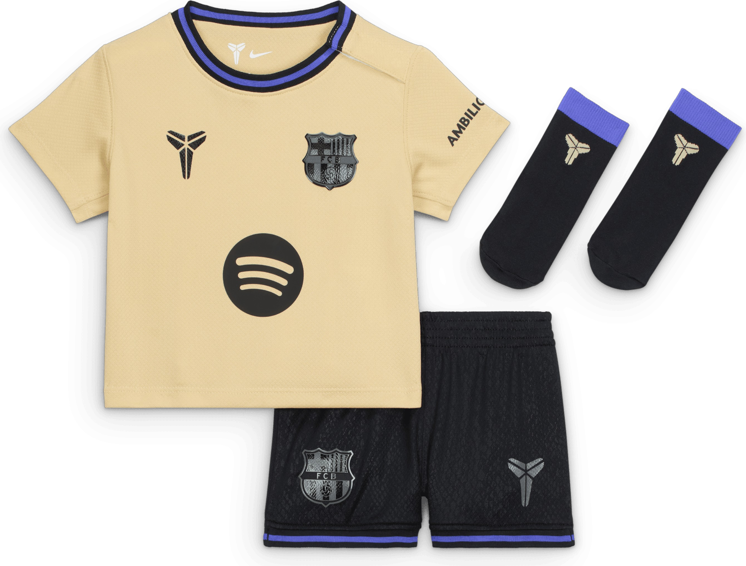 Комплект Nike Kobe x FC Barcelona Stadium Jersey Set Жълто | hj5646-784, 0