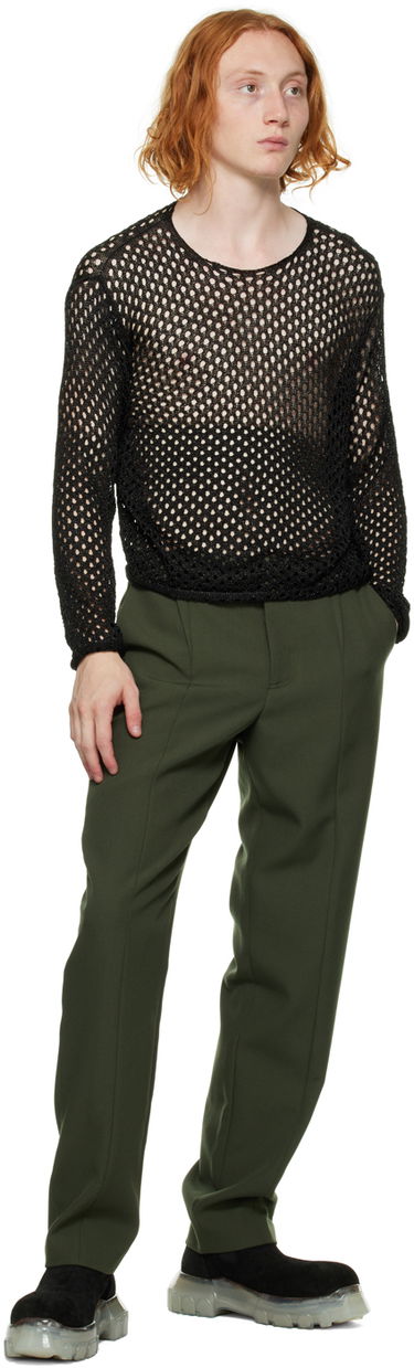 Пуловер Dion Lee Metallic Long Sleeve Sweater Черно | C7107F22, 3