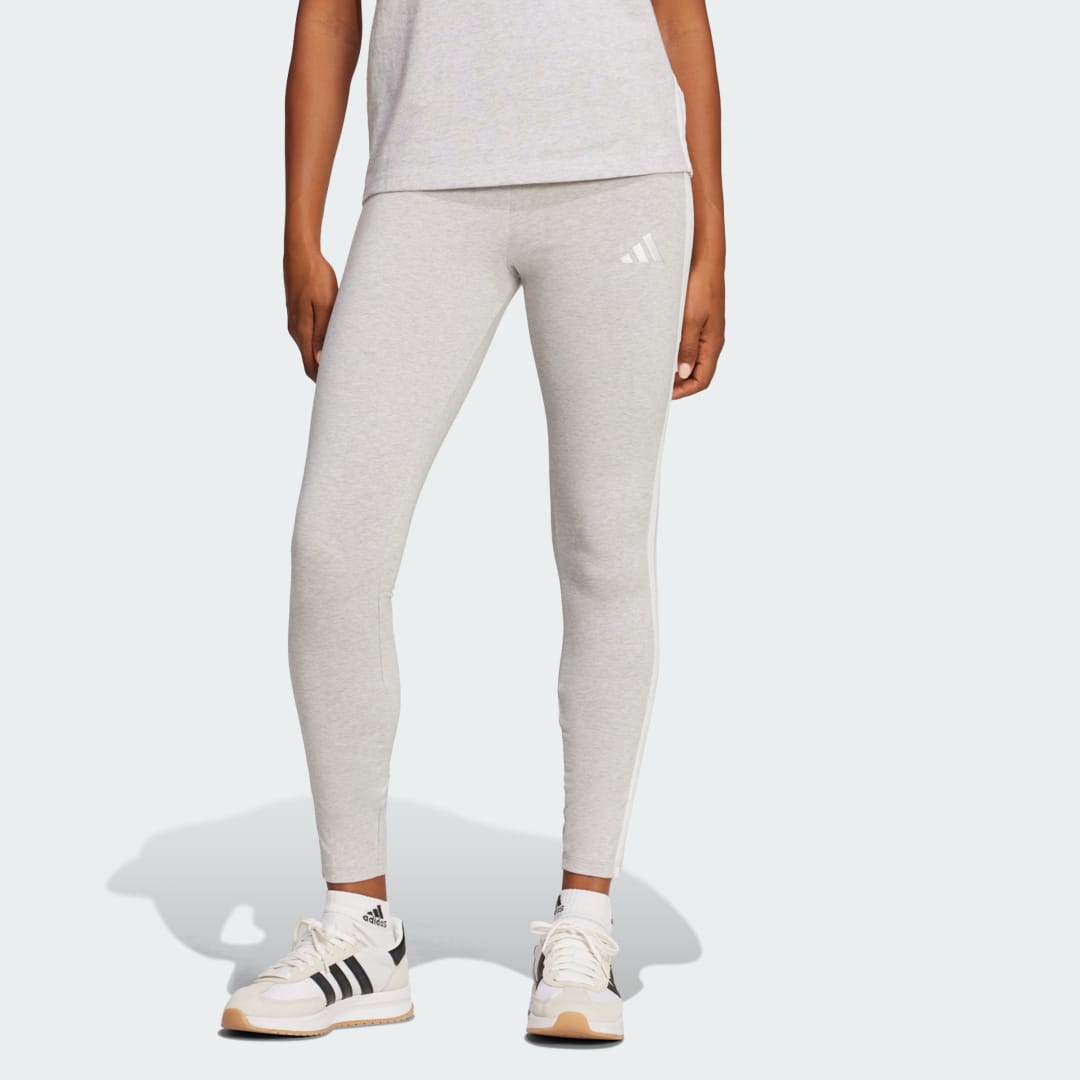 Клинове adidas Performance Cotton Leggings With Side Stripe Сиво | JE0075, 0
