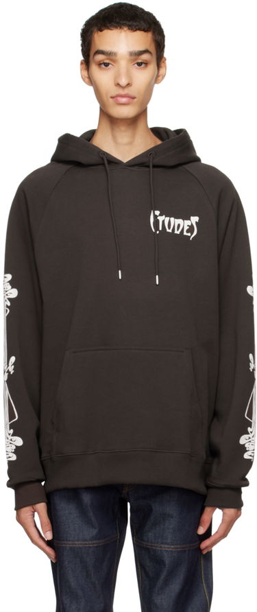 Суитчър Études Racing Hoodie Кафяво | H22MM272OC14BR, 0