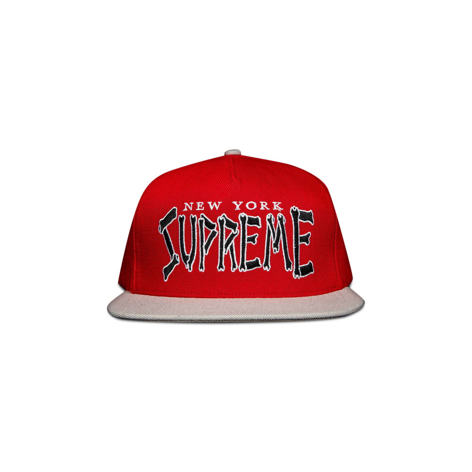 Шапка с козирка Supreme Bones Logo 5-Panel Червено | SS21H64 RED, 1