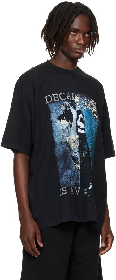 Тениска VETEMENTS VETEMENTS Cradle of Filth Cut-Up Oversized T-Shirt Черно | UCF76TR950BB, 1