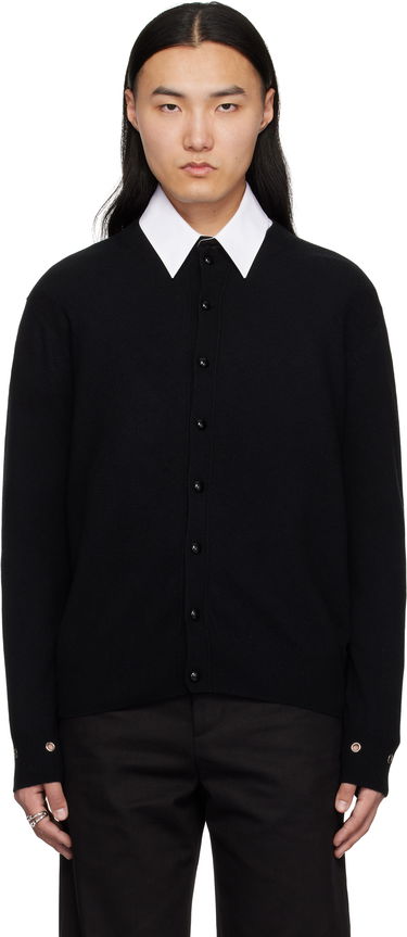 Пуловер We11done We11done Eyelet Detail Cardigan Черно | WD-KC0-25-617-U-BK, 0