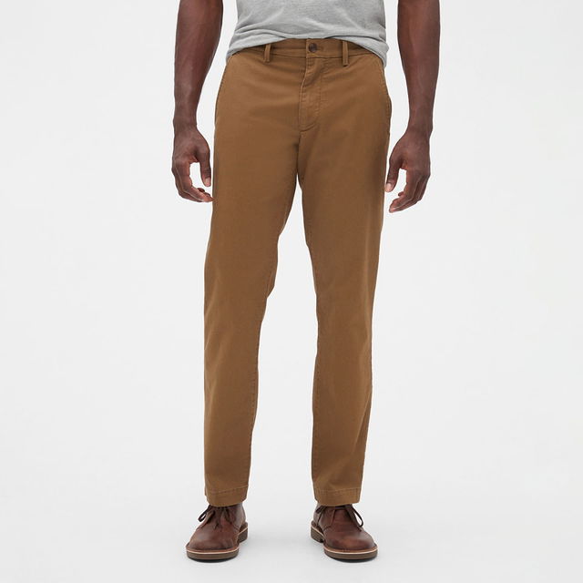 Chino Straight Fit Pants Palomino Brown Global