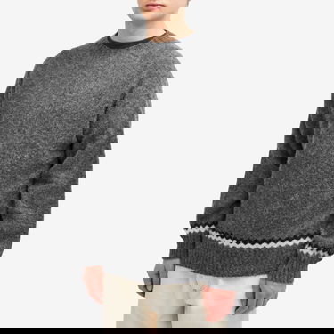 Пуловер YMC Suedehead Zig Zag Knit Jumper Сиво | P8XMD-01, 2