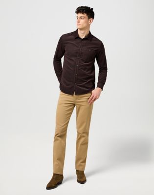 Риза Wrangler Wrangler Regular Fit Corduroy Shirt Кафяво | 112371528:XXL, 1
