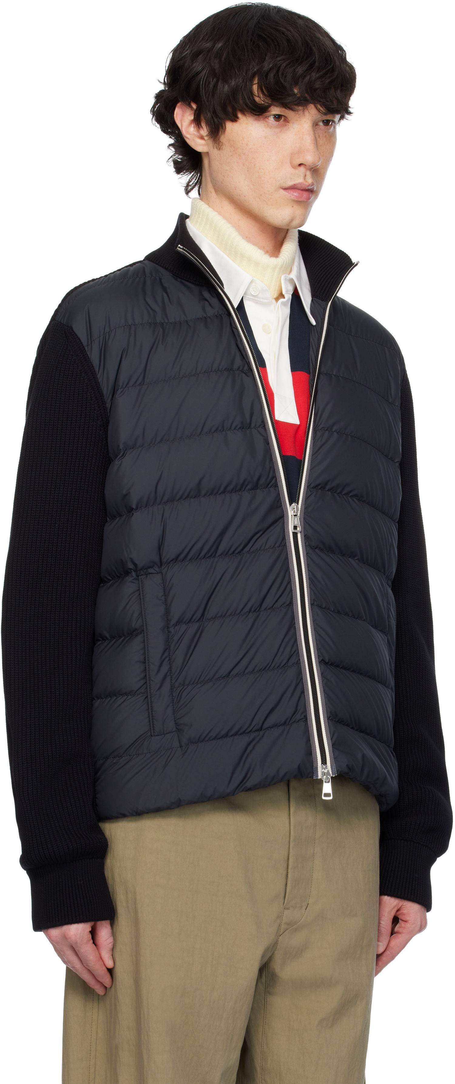 Пухо яке Moncler Moncler Padded Zip-Up Down Jacket Черно | K10919B00006M1367, 1