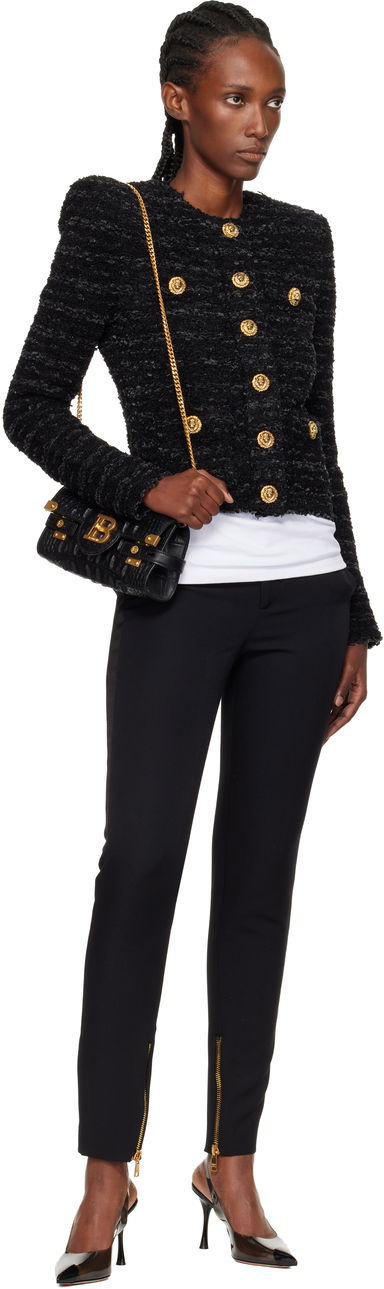 Buttoned Knit Jacket, 3