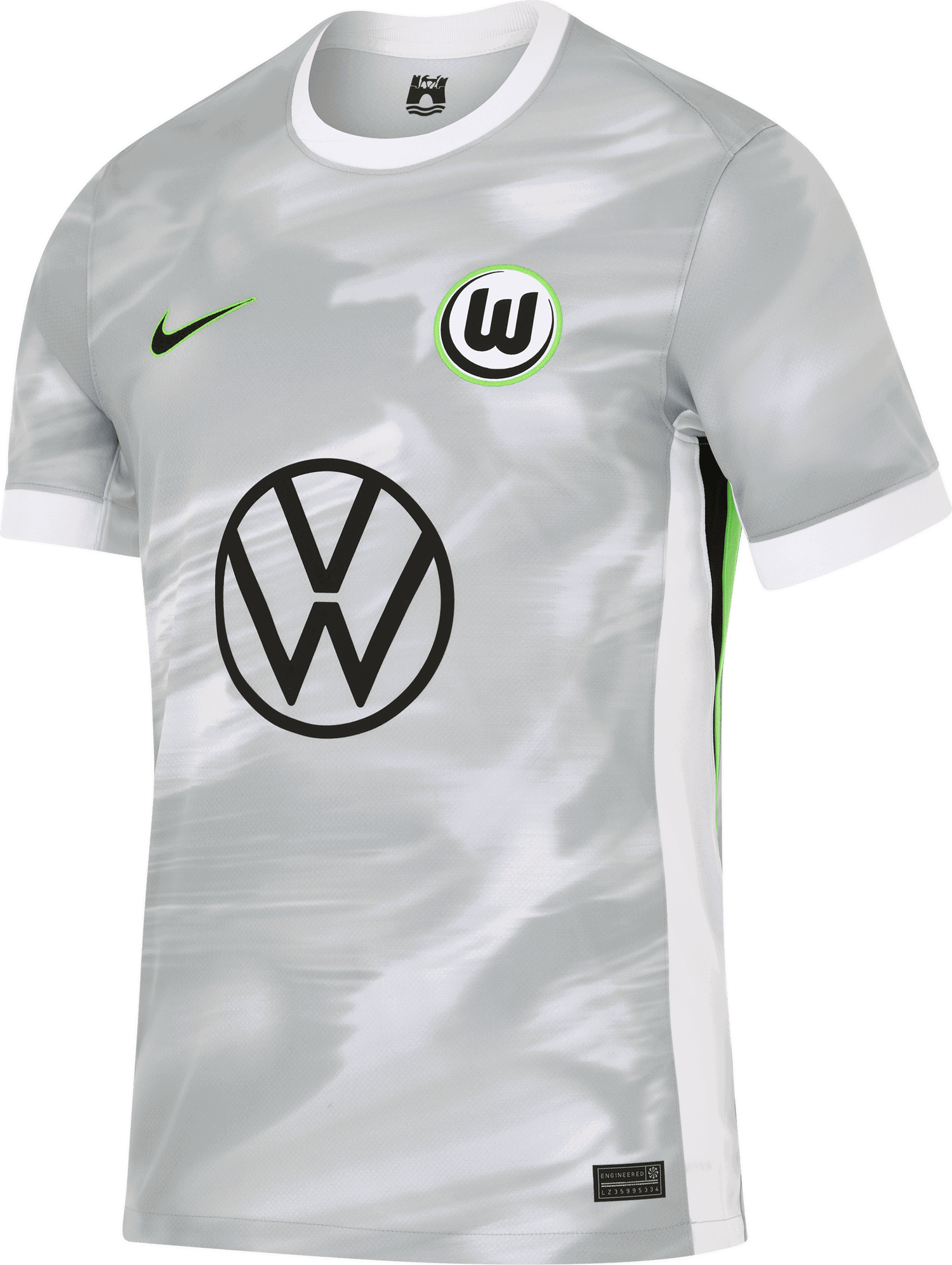 Фланелка Nike Nike VfL Wolfsburg 2025/26 Stadium Jersey Сиво | hq0960-100, 0