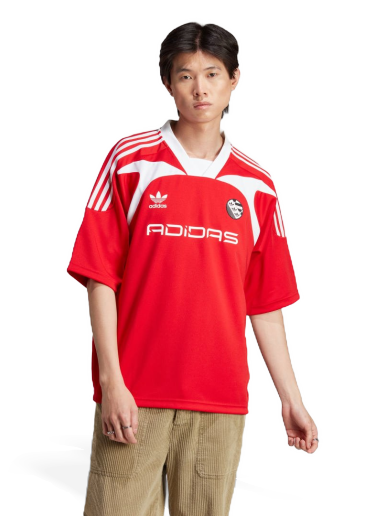 Фланелка adidas Originals Oversized Short Sleeve Jersey Червено | IW3637
