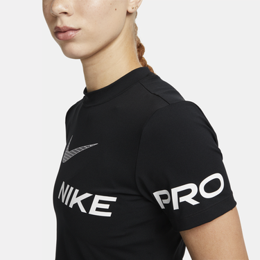 Съкратен топ Nike Pro Dri-FIT Cropped Graphic Top Черно | DX0078-010, 2